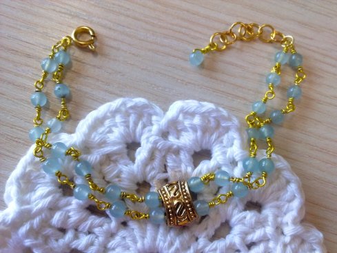 sky blue bracelet